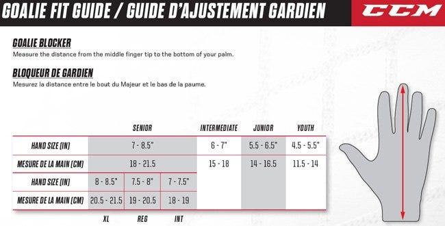 Ccm Leg Pad Sizing Chart