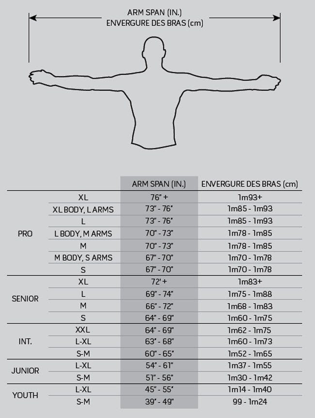 Warrior Goalie Stick Sizing Chart