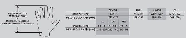 Warrior Size Chart