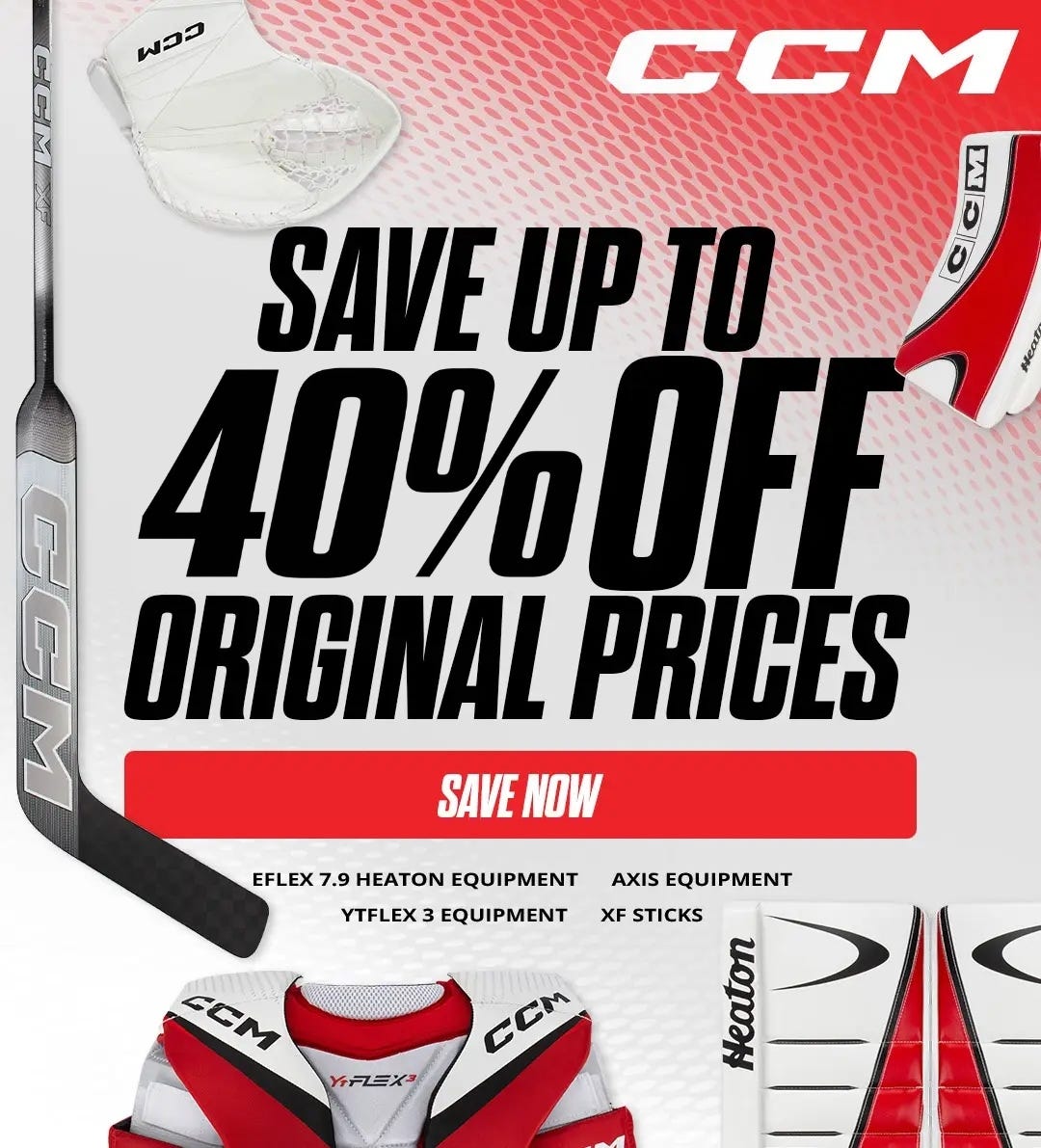 Save up to 30% off original prices. CCM EFlex 7.9 Heaton equipment, Axis equipment, YTFlex3 equipment, XF sticks