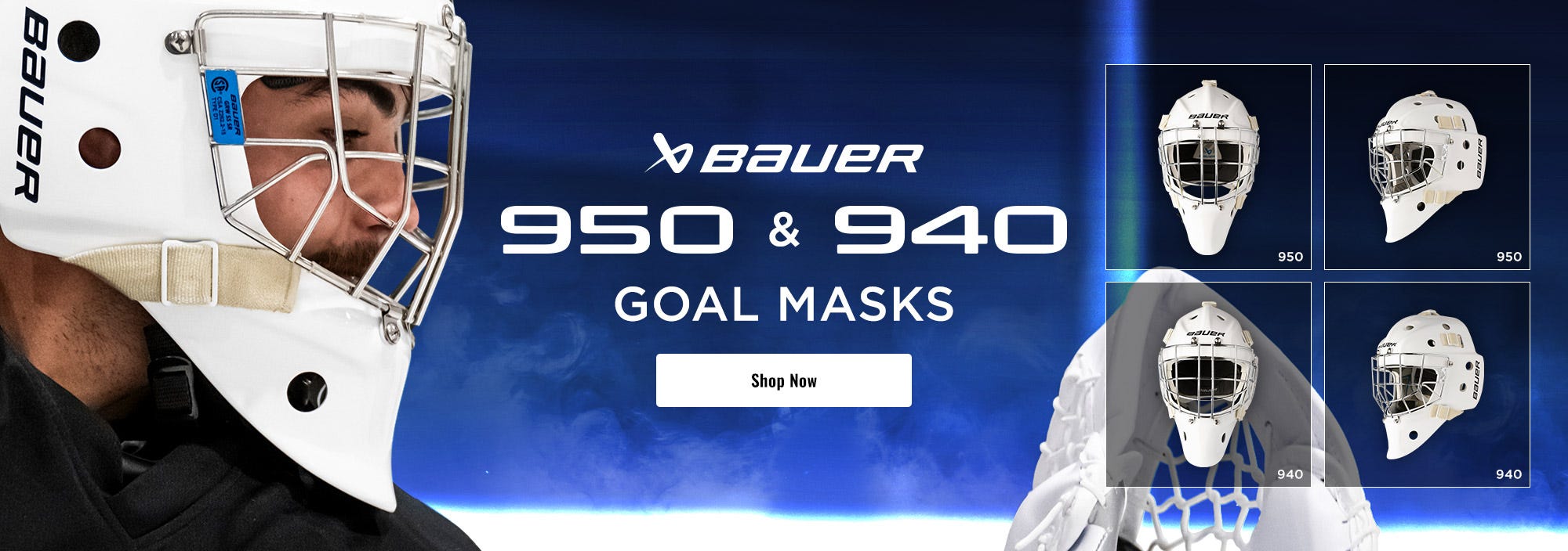 Bauer 950 & 940 Goalie Masks