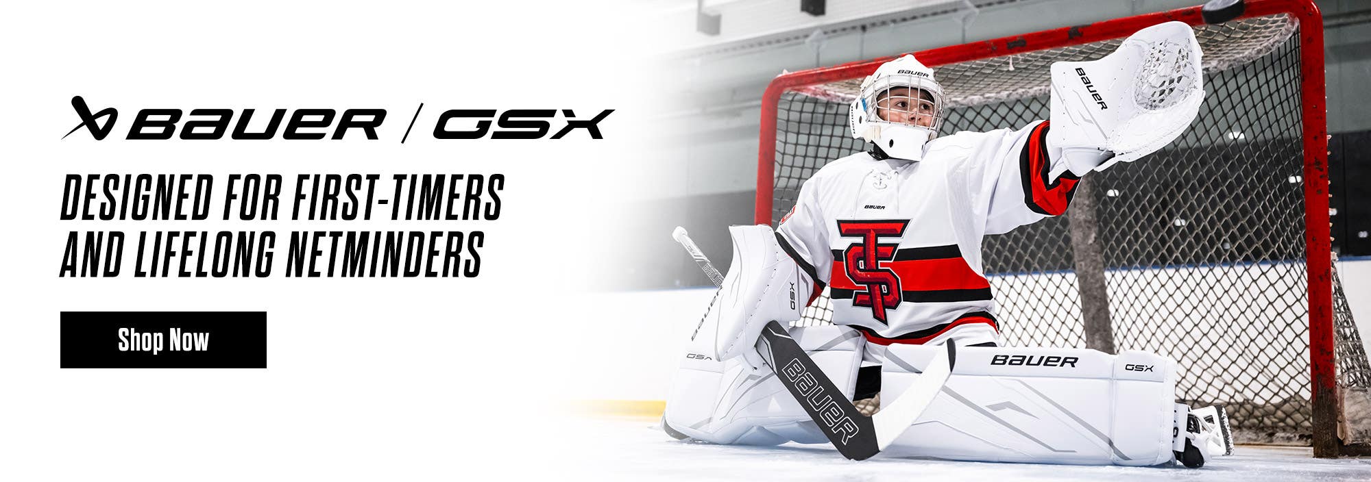 Bauer GSX Goalie Equipment. Designed for first-timers and lifelong netminders.