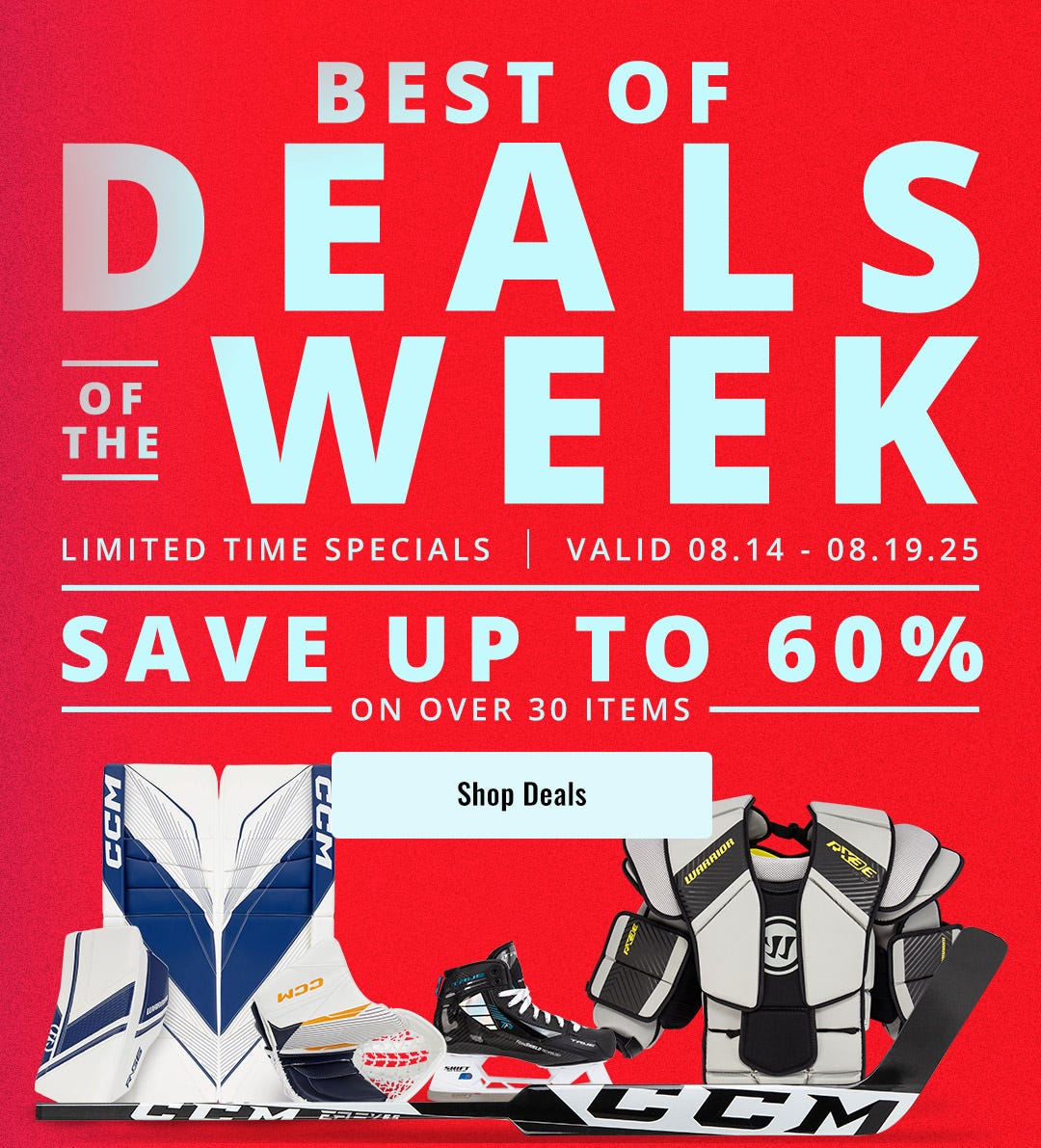 Best of Deals of the Week. Limited time specials valid 8/14 - 8/19/25. Save up to 60% on over 30 items.