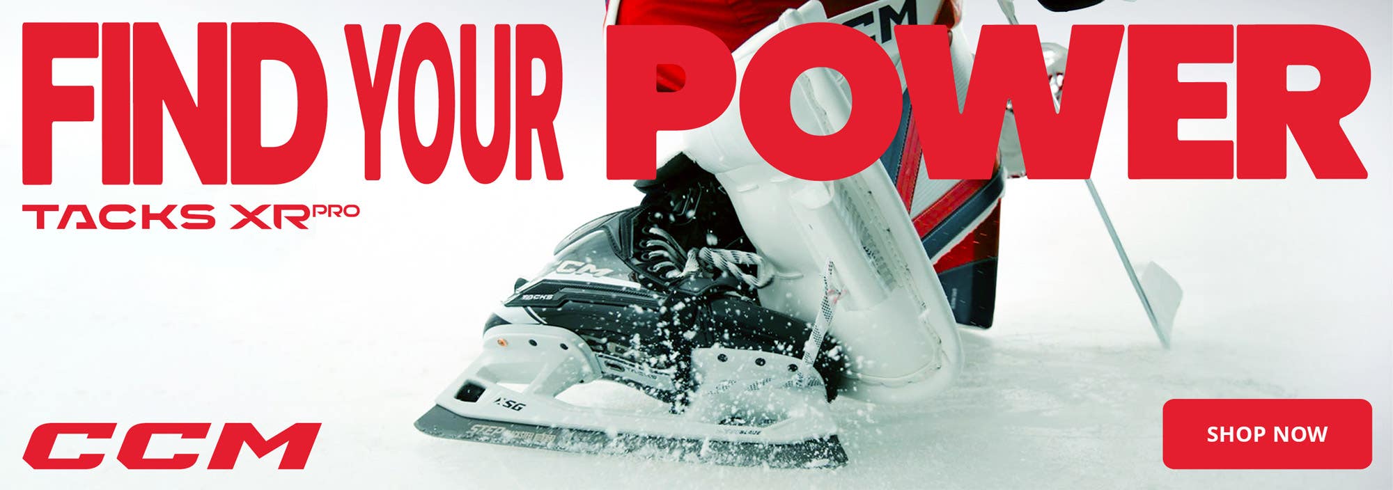 CCM Tacks XR Pro Goalie Skates. Find your power.