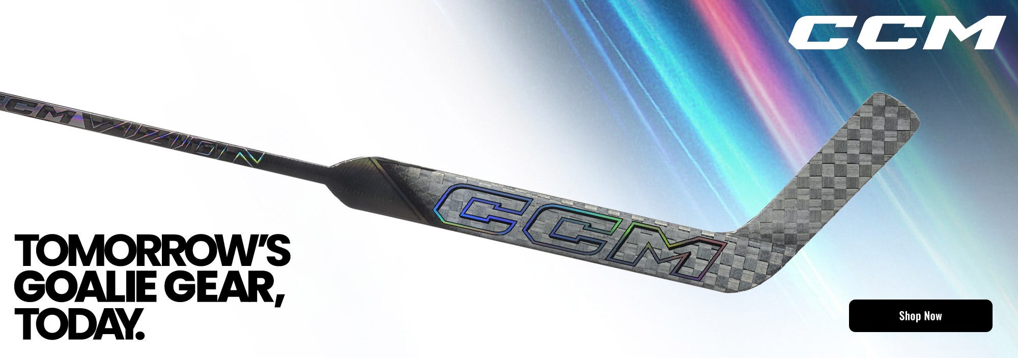 CCM Vizion Goalie Stick: Tomorrow's goalie gear, today