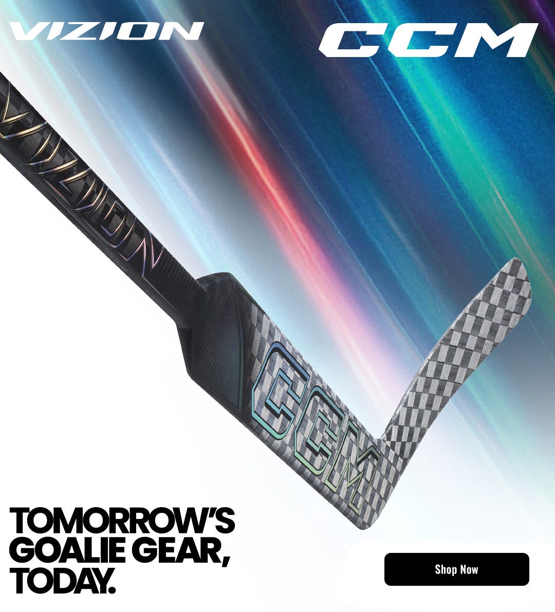 CCM Vizion Goalie Stick: Tomorrow's goalie gear, today
