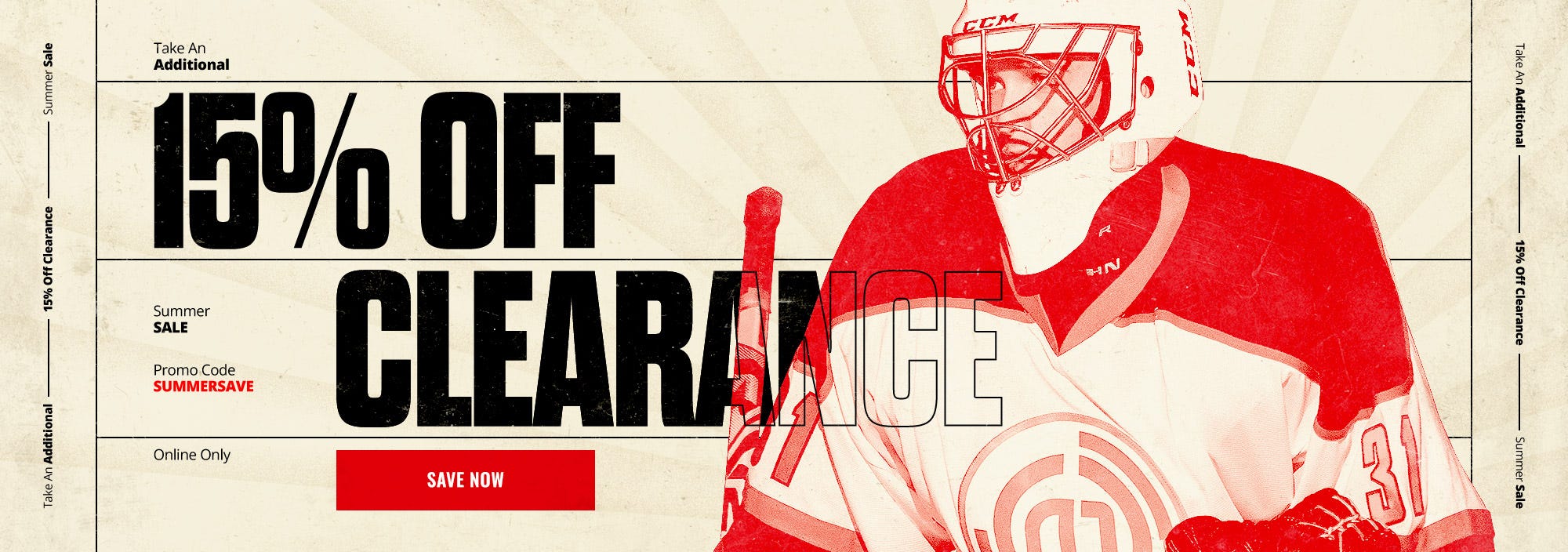 Take an additional 15% off clearance with promo code SUMMERSAVE