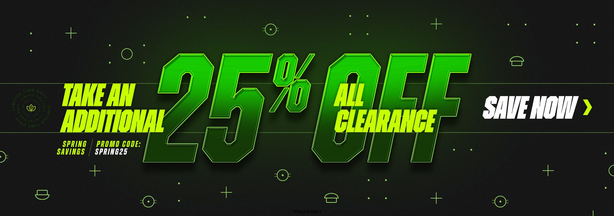 Take 25% Off Clearance