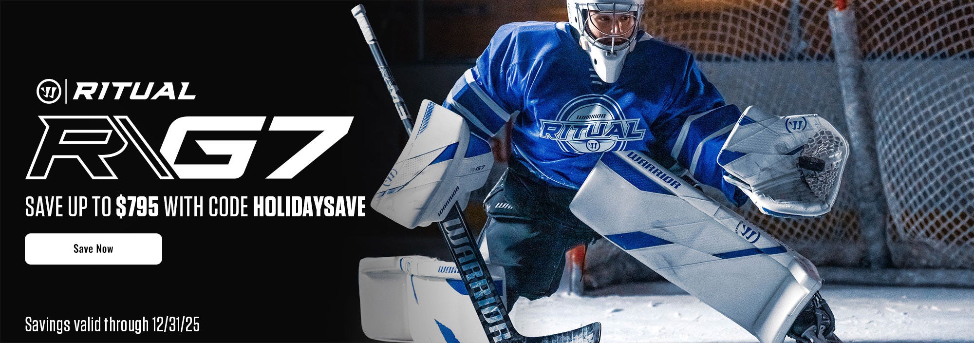 Save up to $795 on Warrior Ritual G7 equipment with promo code HOLIDAYSAVE. Savings valid through 12/31/25.