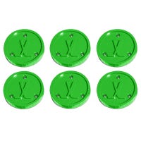 EZ Puck Lite Stickhandling Puck Set - 6 Pack in Green