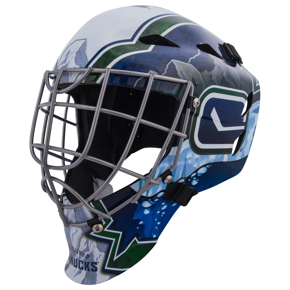 Franklin Vancouver Canucks GFM 1500 Goalie Face Mask in Royal