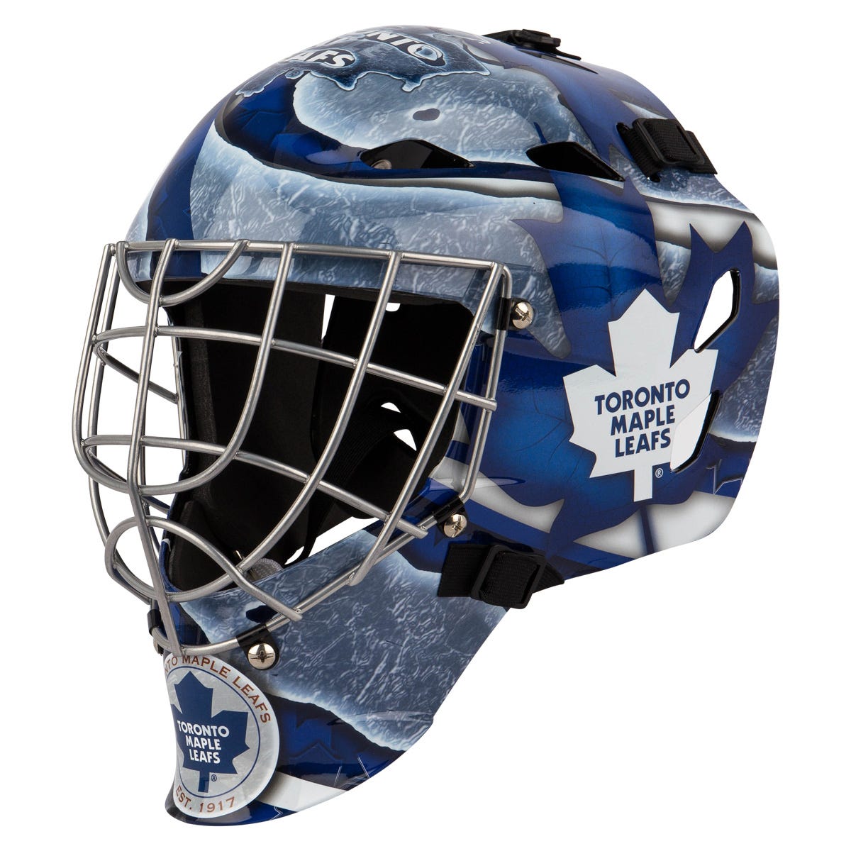 Franklin Toronto Maple Leafs GFM 1500 Goalie Face Mask in Blue