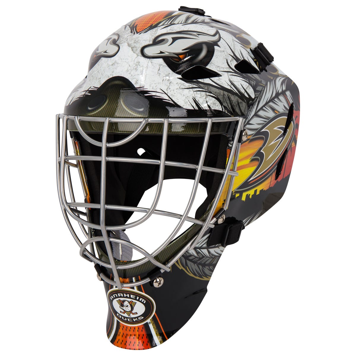Franklin Anaheim Ducks GFM 1500 Goalie Face Mask in Black
