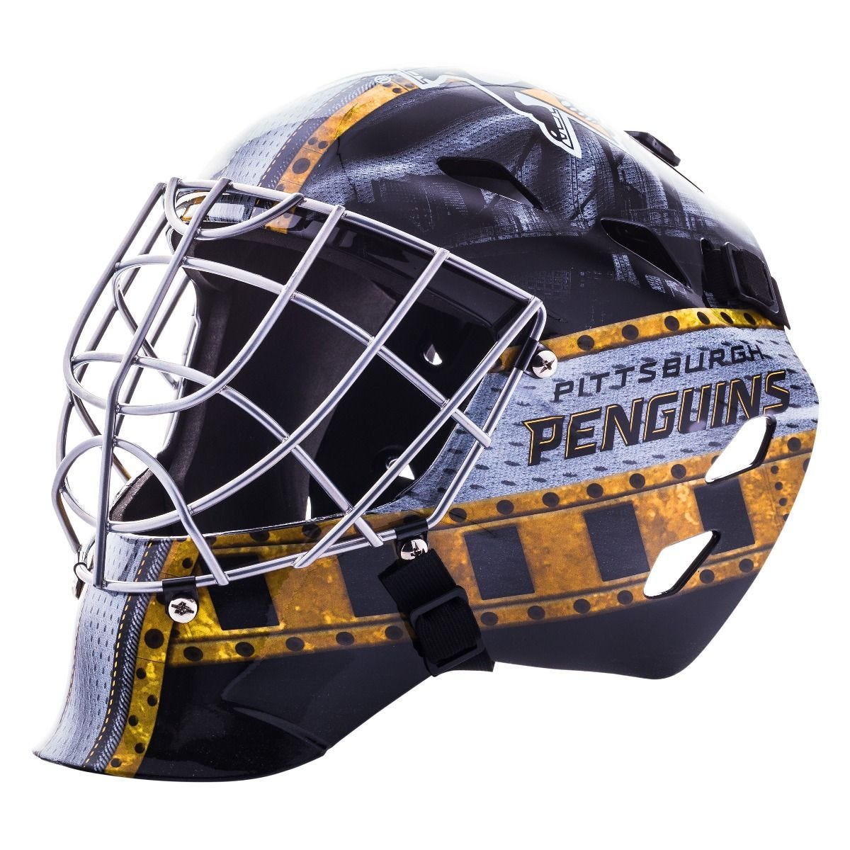 Franklin Pittsburgh Penguins GFM 1500 Goalie Face Mask in Gold