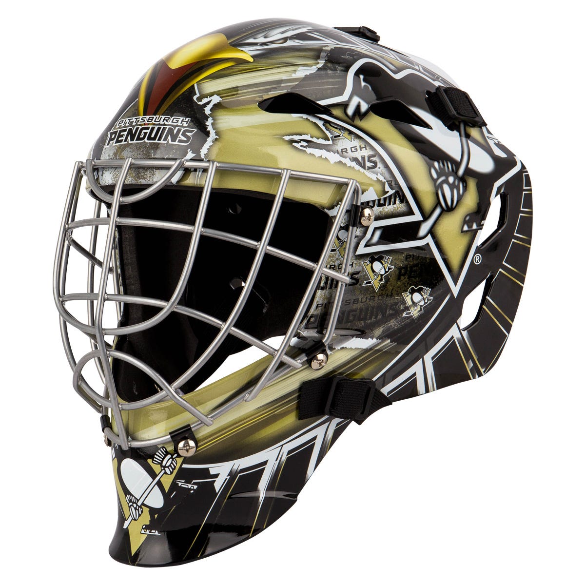 Franklin Pittsburgh Penguins GFM 1500 Goalie Face Mask in Gold