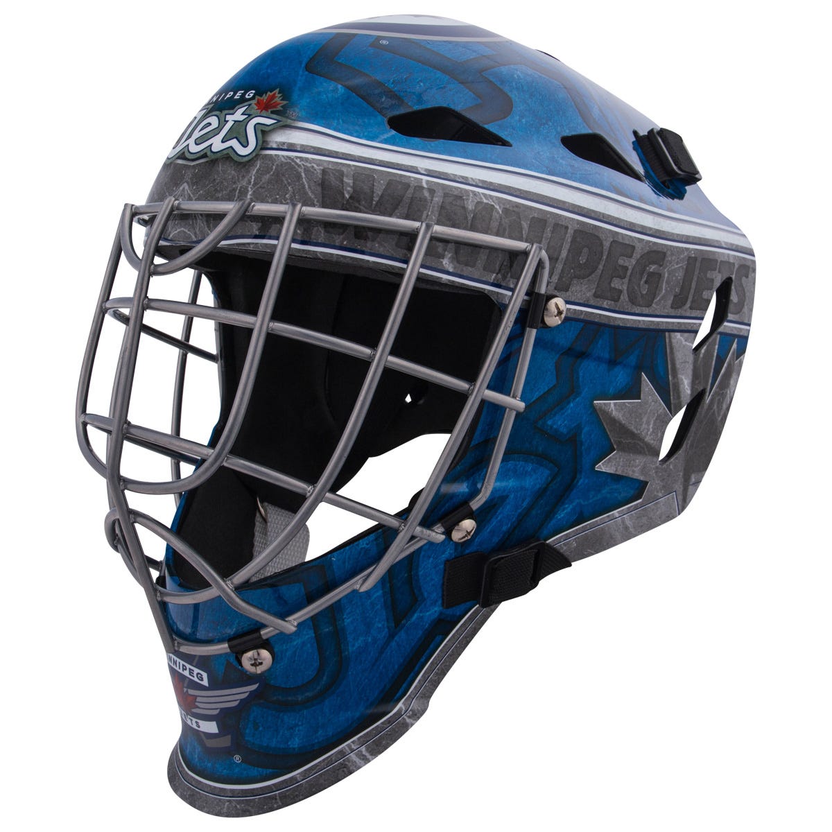 Franklin Winnipeg Jets GFM 1500 Goalie Face Mask in Navy