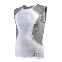McDavid Hex Sternum Youth Sleeveless Shirt in White/Grey Size Small