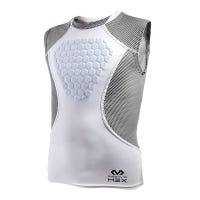 "McDavid Hex Sternum Senior Sleeveless Shirt in White/Grey Size Medium"