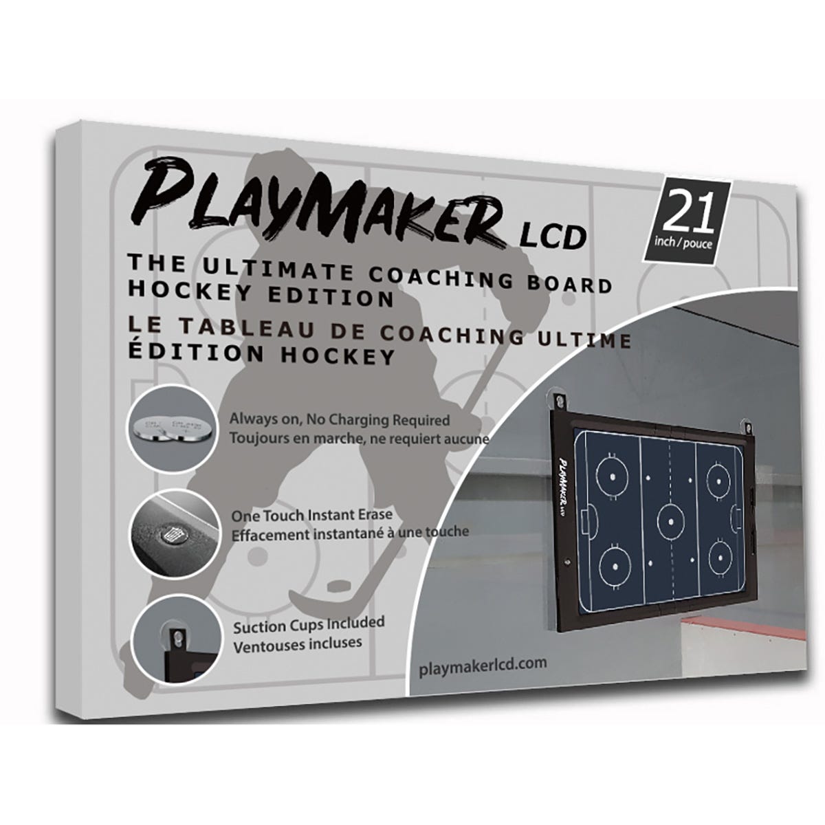 Playmaker LCD Hockey Coaching Board in Black
