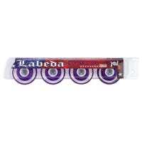 "Labeda Gripper Millennium X-Soft 74A Roller Hockey Wheel - Purple - 4 Pack Size 76mm"