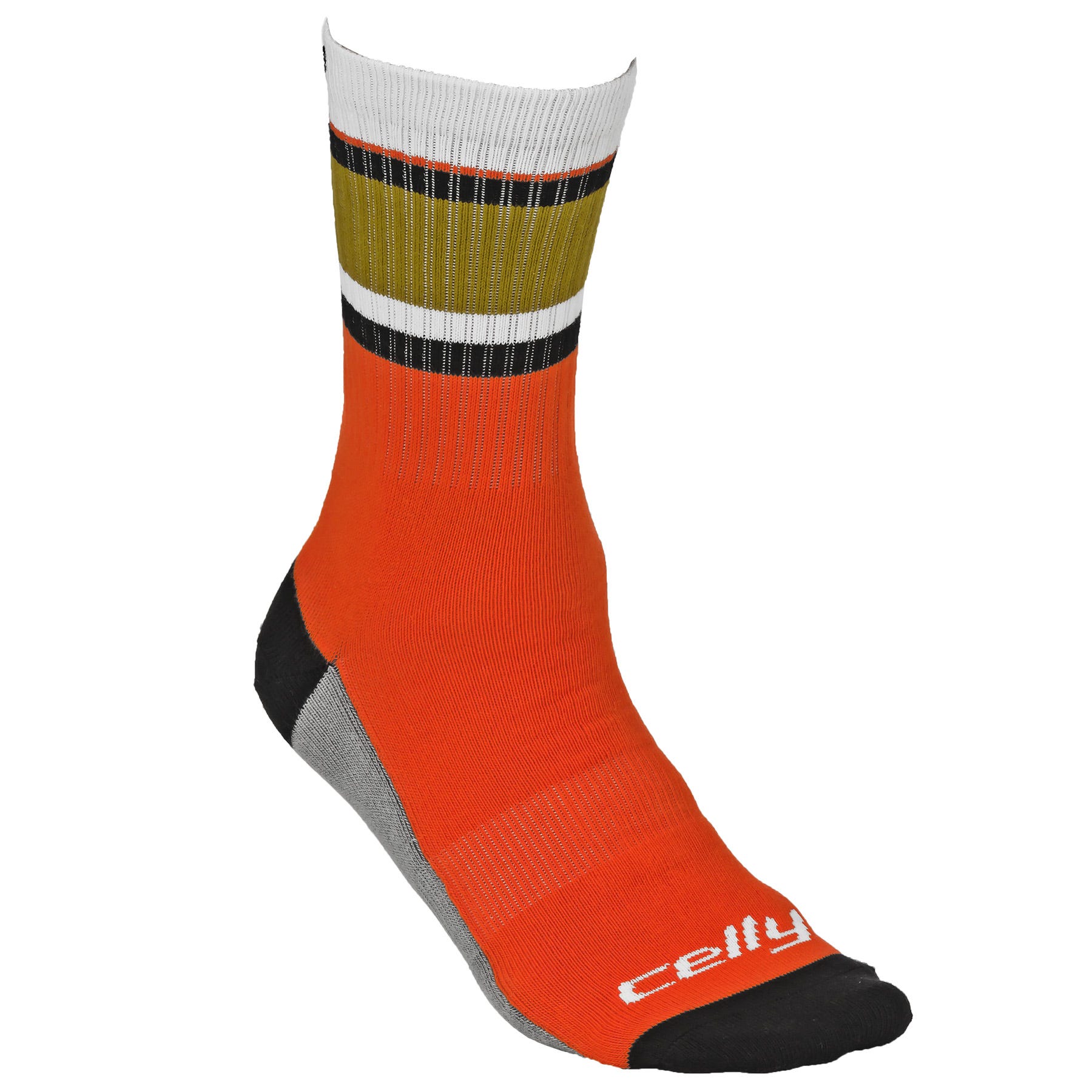 Tour Anaheim Ducks Team Celly Socks in Orange/Gold/White Size Large/X-Large