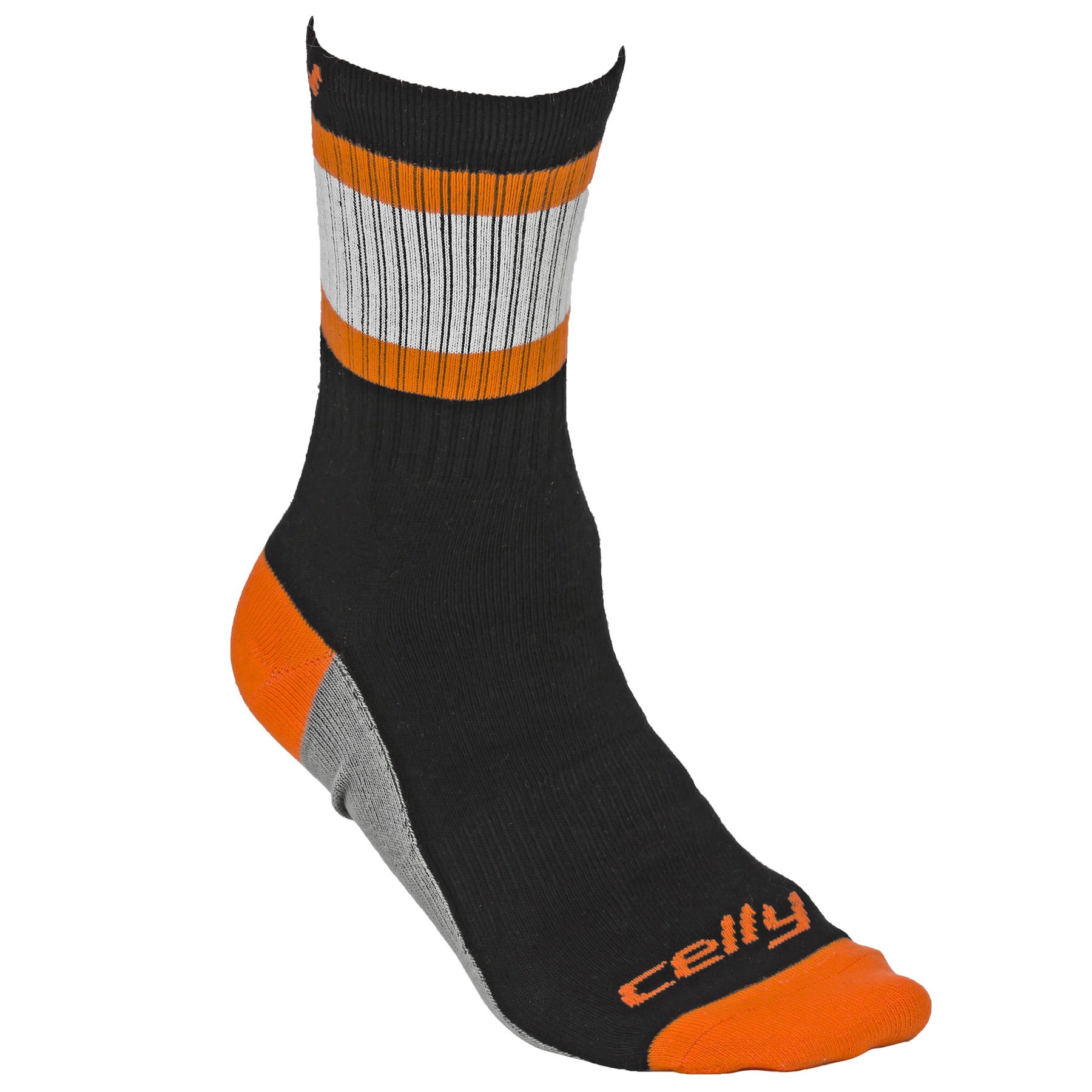Tour Philadelphia Flyers Team Celly Socks in Black/Orange/Grey Size Small/Medium