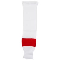 "Monkeysports Detroit Red Wings Knit Hockey Socks in White Size Junior"