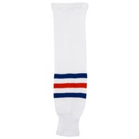 Monkeysports Edmonton Oilers Knit Hockey Socks in White Size Senior