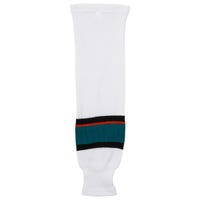Monkeysports San Jose Sharks Knit Hockey Socks in White Size Junior