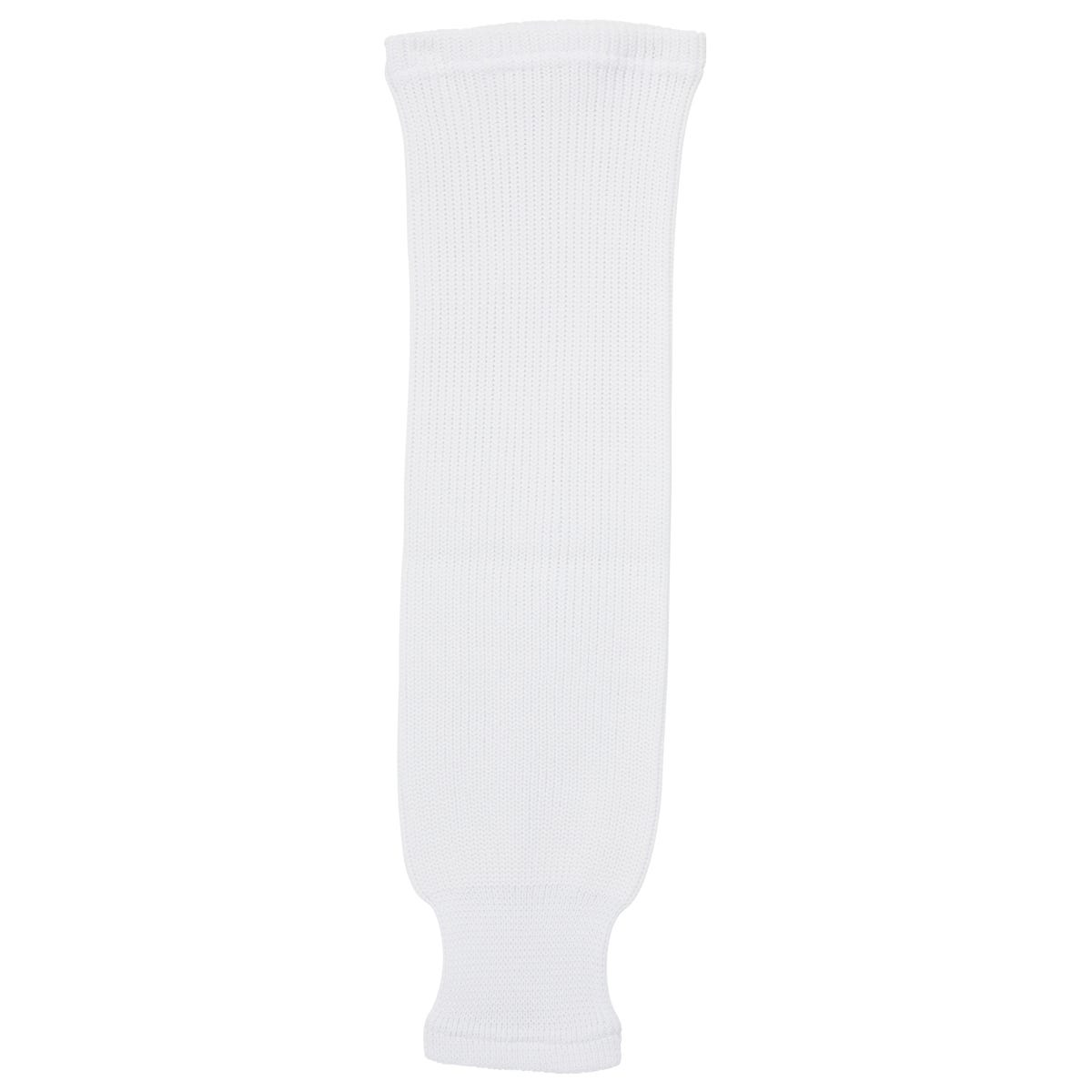 "Monkeysports Solid Color Knit Hockey Socks in White Size Junior"