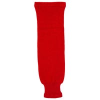 Monkeysports Solid Color Knit Hockey Socks in Red Size Senior