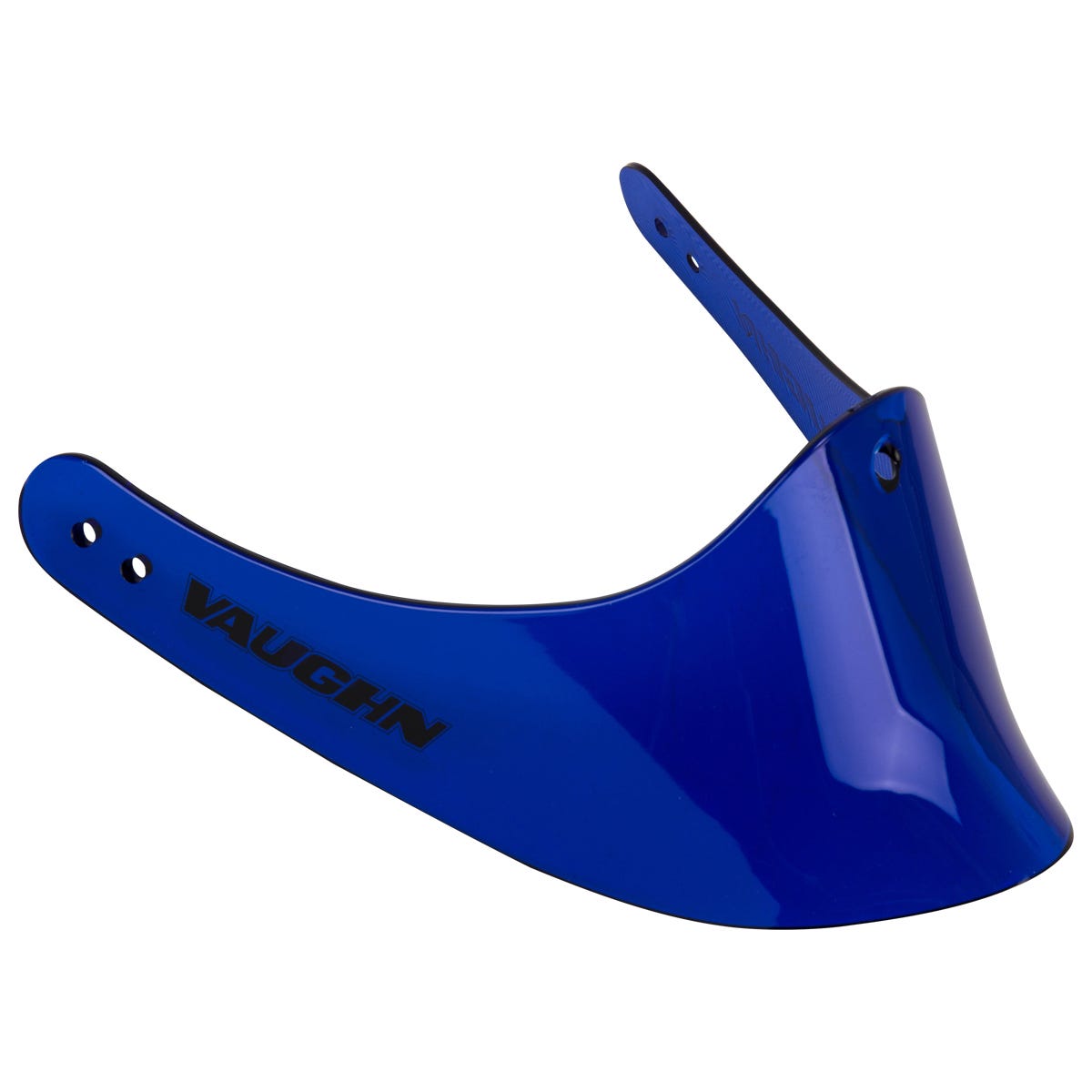 "Vaughn 2000 Lexan Throat Guard in Blue Size Senior"