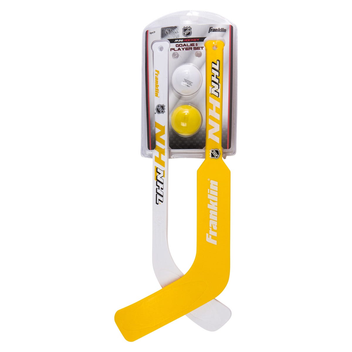 Franklin Goalie/Player Mini Stick Set in Yellow
