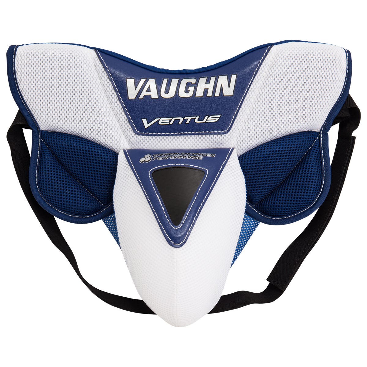 Vaughn Ventus SLR Pro Carbon Pro Goalie Cup in White/Blue Size Senior