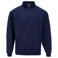 Jerzees Cadet Quarter Zip Adult Pullover Sweatshirt in Navy Size X-Large