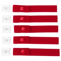 "Blue Sports 5 Point Goal Mask Open Back Plate Strap in Red"