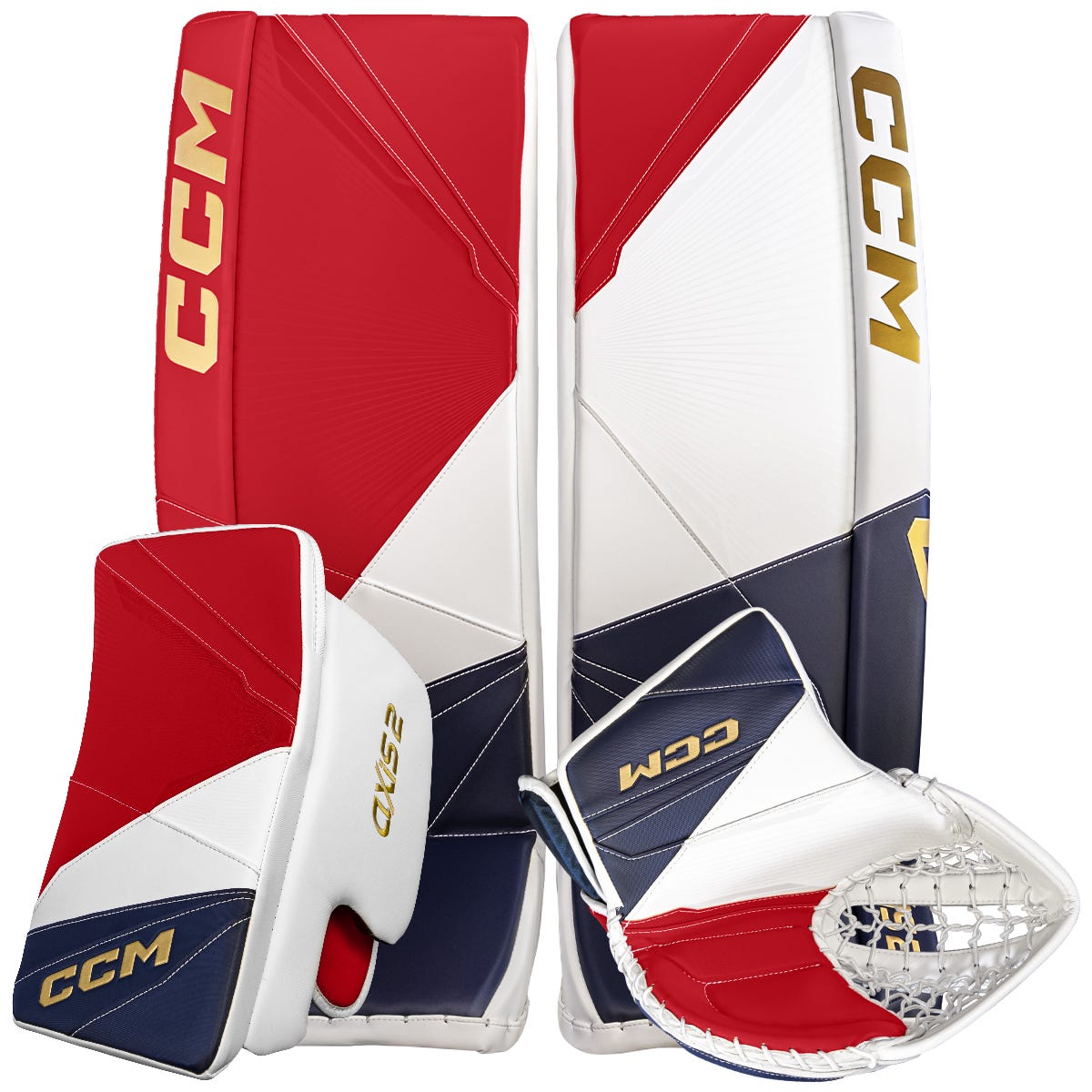 CCM Axis 2 All Out Asymmetrical Custom Pro Senior Goalie Equipment Combo