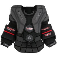 Vaughn Velocity V10 Pro Carbon Senior Chest & Arm Protector in Black/Charcoal Size X-Small