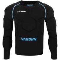 "Vaughn Velocity V10 Senior Goalie Padded Compression Shirt in Black Size X-Small"