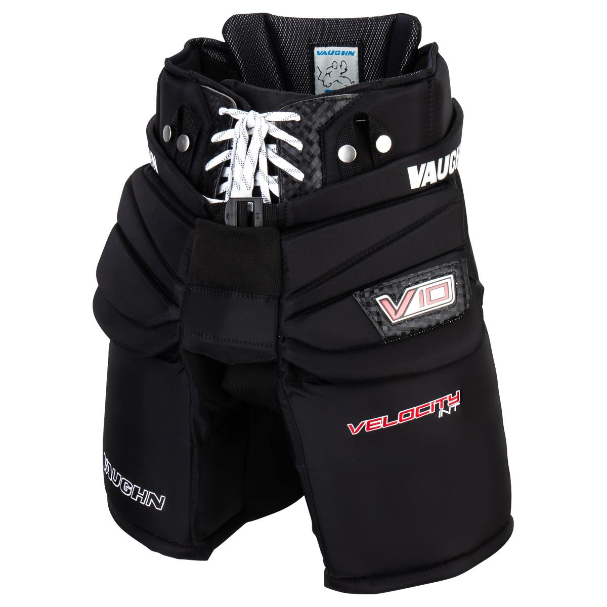 Vaughn Velocity V10 Intermediate Goalie Pants in Black Size Large