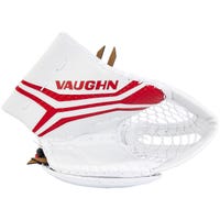 Vaughn Velocity V10 Intermediate Goalie Glove in White/Red