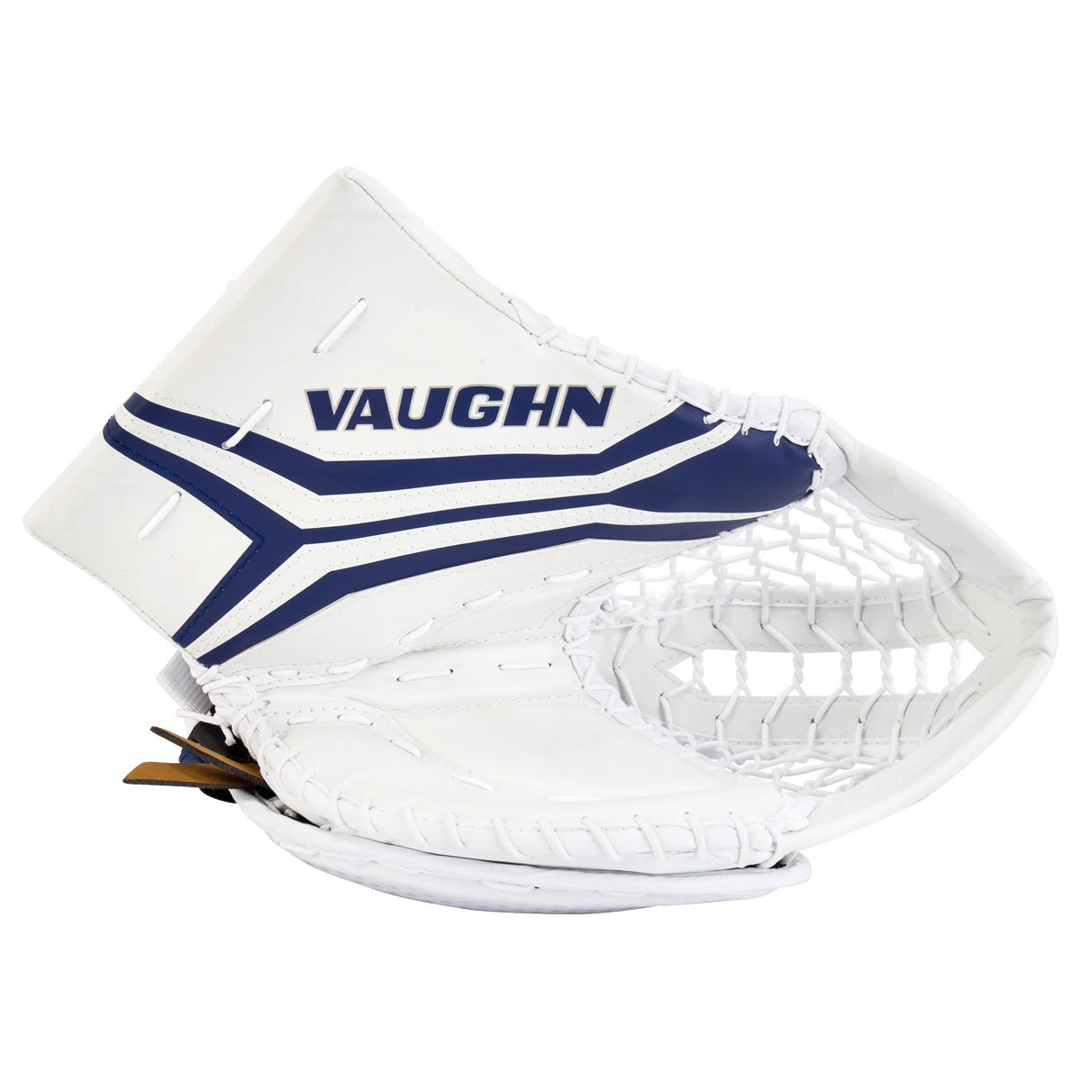 Vaughn Velocity V10 Junior Goalie Glove in White/Blue