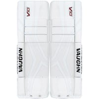 Vaughn Velocity V10 Intermediate Goalie Leg Pads in White Size 31+2in