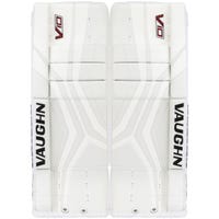 Vaughn Velocity V10 Junior Goalie Leg Pads in White Size 28+2in