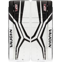 Vaughn Velocity V10 Junior Goalie Leg Pads in White/Black Size 24+2in