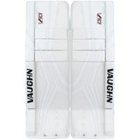 Vaughn Velocity V10 Pro Senior Goalie Leg Pads in White Size 32+2in