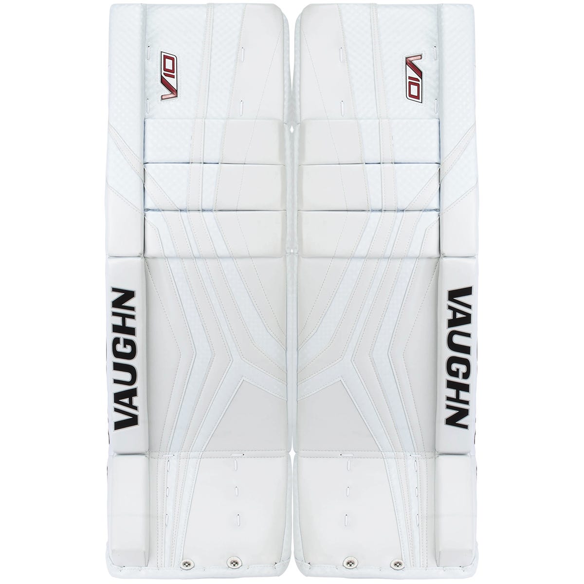 Vaughn Velocity V10 Pro Senior Goalie Leg Pads in White Size 33+2in