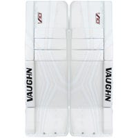 Vaughn Velocity V10 Pro Senior Goalie Leg Pads in White Size 35+2in