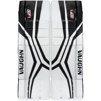 Vaughn Velocity V10 Pro Senior Goalie Leg Pads in White/Black Size 35+2in