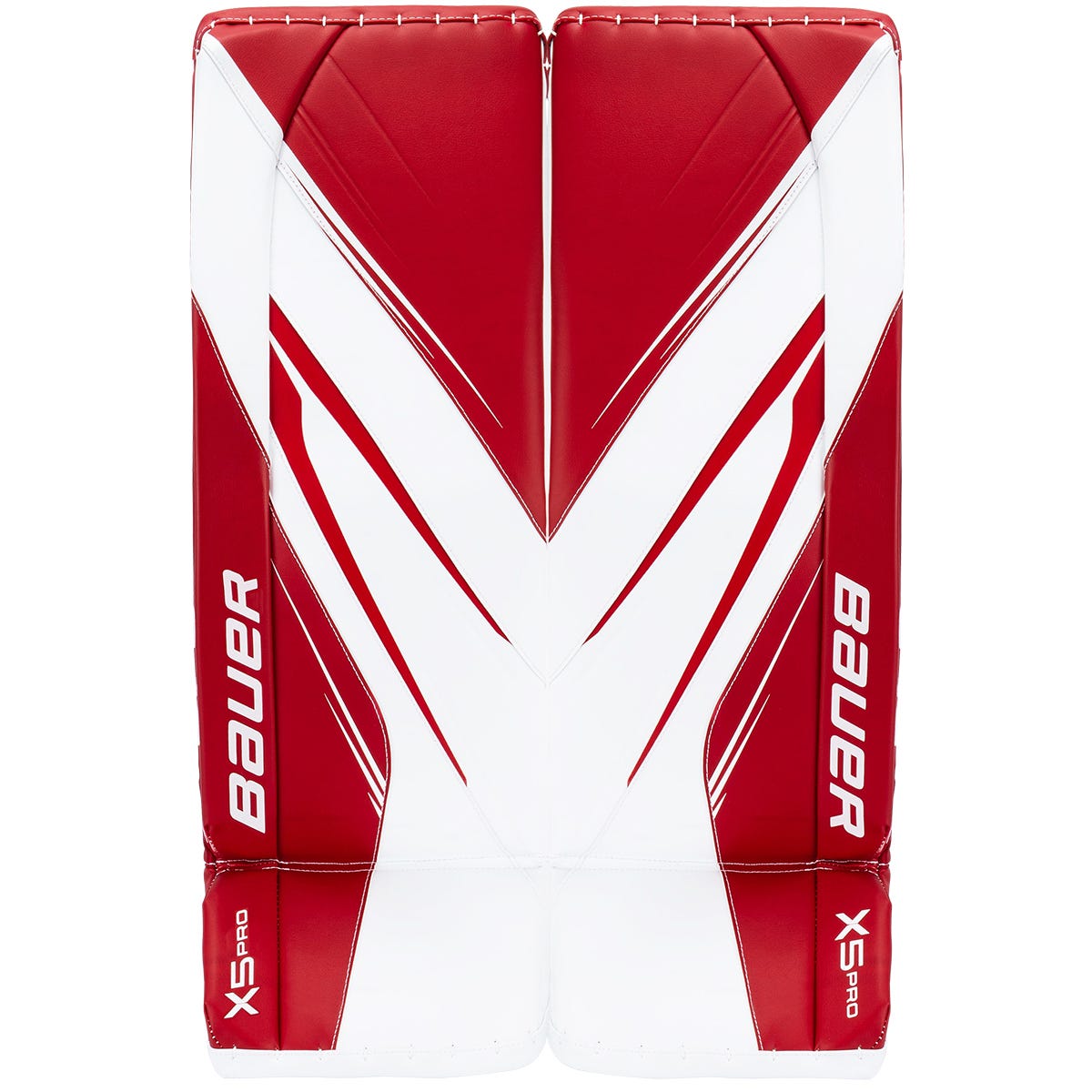 Bauer Vapor X5 Pro Senior Custom Goalie Leg Pads in White Size Medium